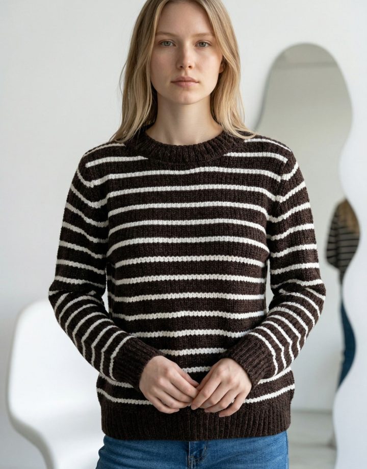 SWEATER CHENILLE RAYADO - COD HM070