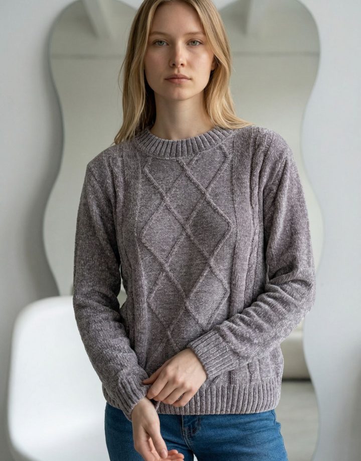 SWEATER ROMBOS CHENILLE – COD HM068