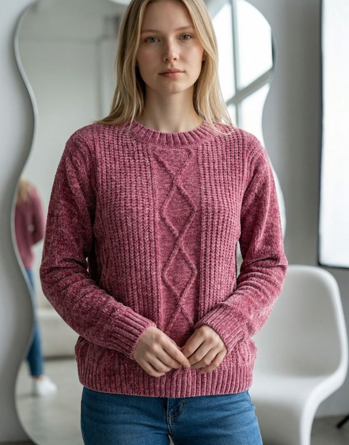 SWEATER ROMBO CHENILLE – COD HM073