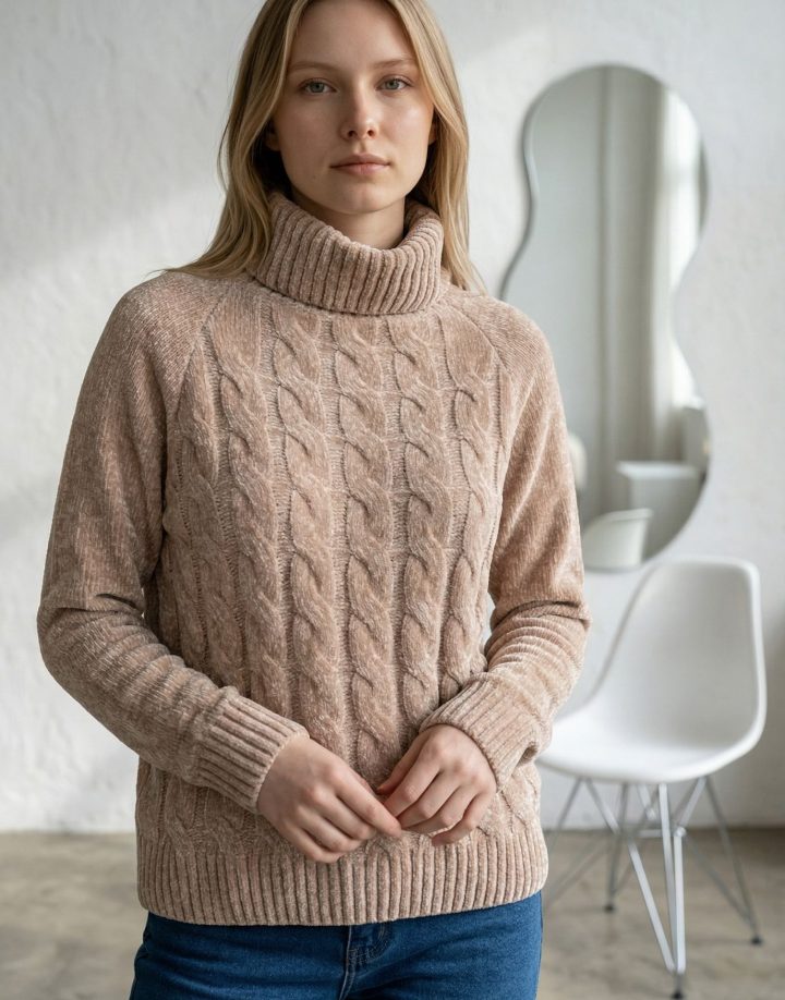 SWEATER POLERA CHENILLE – COD HM071