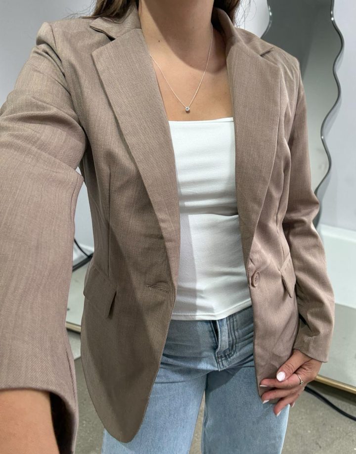 BLAZER SASTRERO - CAMEL