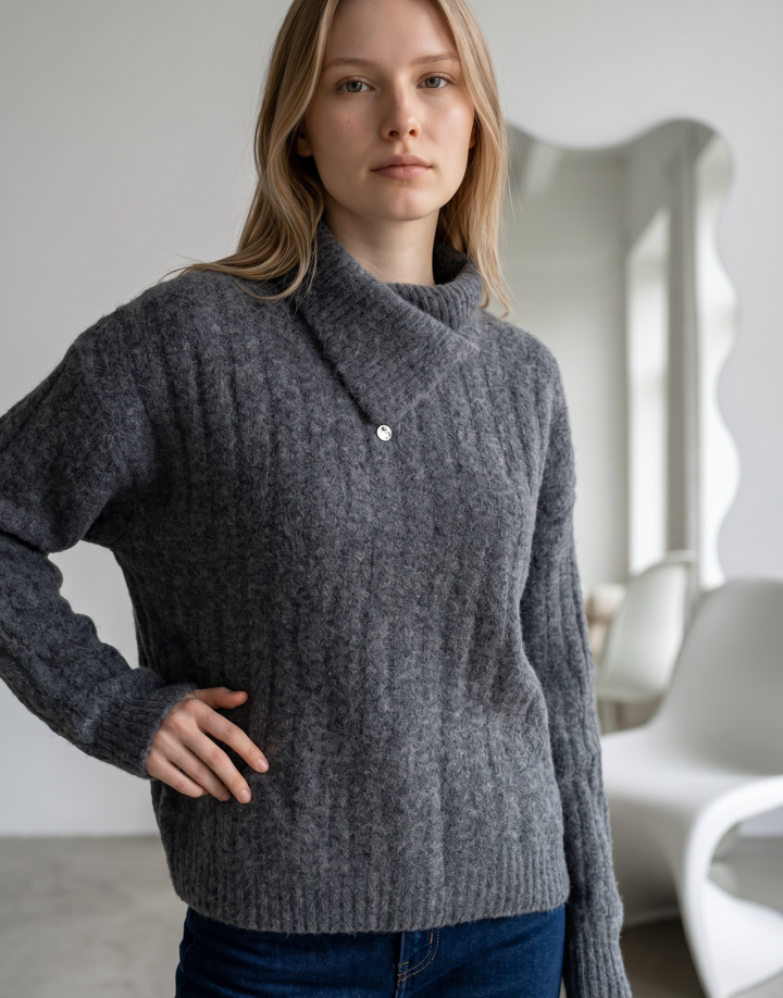 SWEATER POLERA PICO - COD HMB008