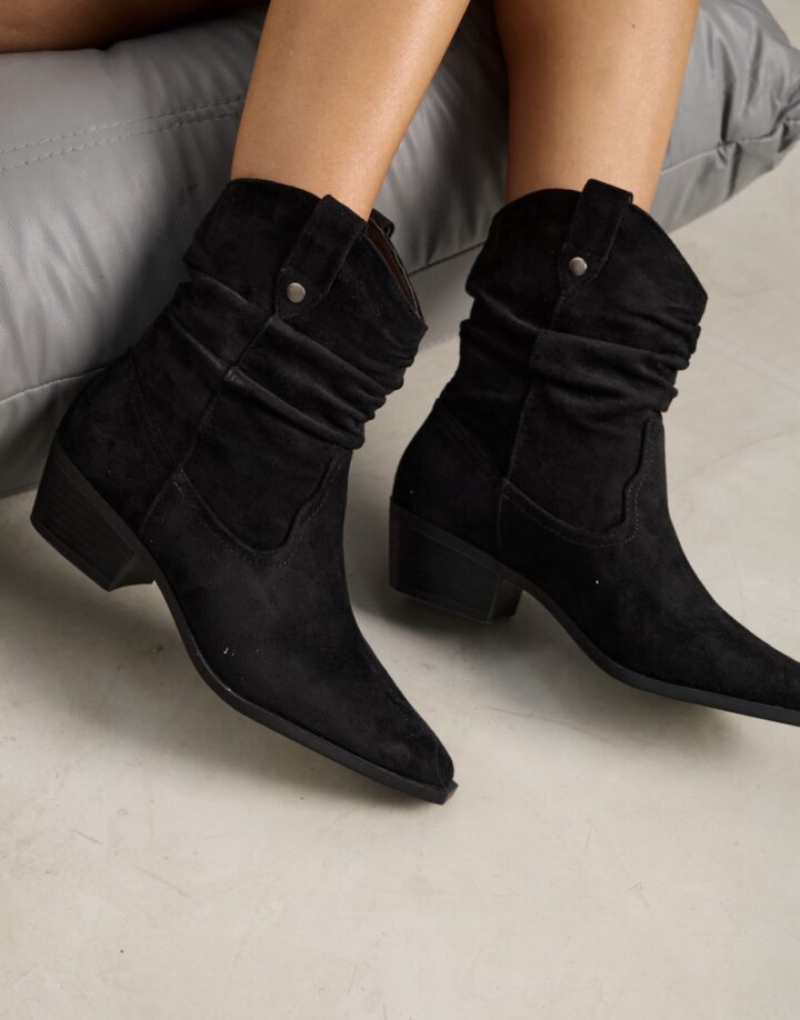 BOTA TEXANA GAMUZA – COD XL90 NEGRO