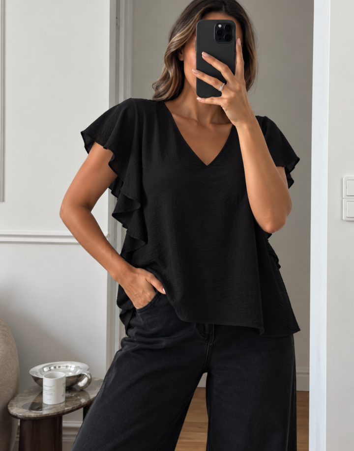 BLUSA MANGA VOLADOS